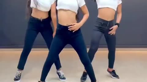 College girl beautiful dance steps