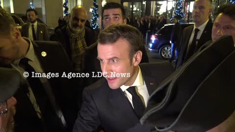 Léo Nicolian invective Emmanuel Macron. Paris/France - 29 Janvier 2020