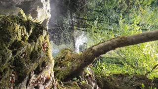 A view from the top of the vaioaga waterfall