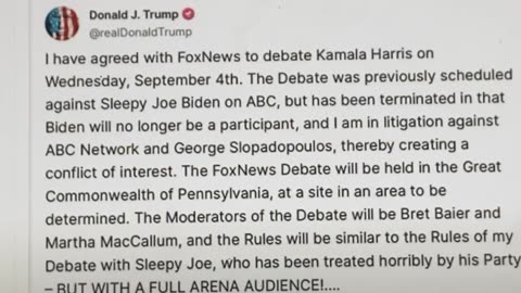 Coward Kamala WON'T Debate Trump!