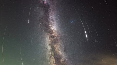 Perseid Meteors over Stonehenge