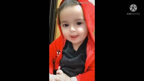 ❤Cute baby saying papa