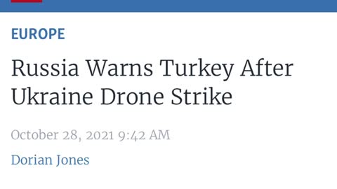 Russia Warns Turkey After Ukraine Drone Strike Part 1.