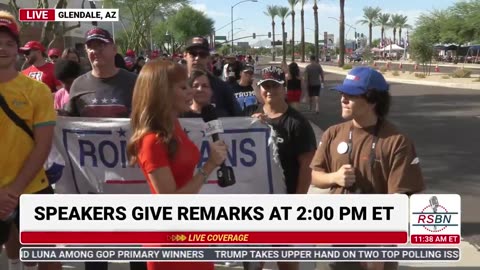 ‼️ RFK Jr. supporters are showing out at the Trump rally in Arizona. Tonight is going to be HUGE 🔥