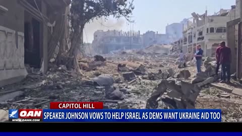 Speaker Johnson Vows To Help Israel As Dems Want Ukraine Aid Too