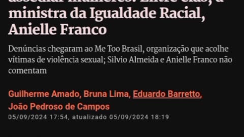 O LOBO IMUNDO @SILVIOLUAL COMEÇA ASSIM DEPOIS É O ESTUPRO.