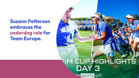 Solheim Cup 2024: Suzann Pettersen happy for Team Europe