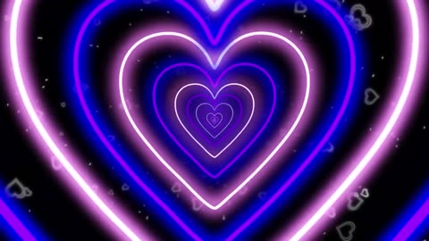 1091. Romantic PURPLE LOVE HEART TUNNEL LOOP 💜 1