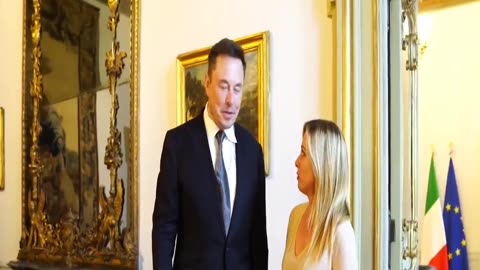 When Elon Musk met with Italy's Prime Minister, Giorgia Meloni. SPARKS