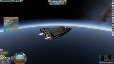 Sabre and Nuclear powered spaceplane prototype in KSP1 + RSS