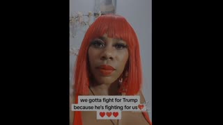 Orange Girl Sends a Message to Trump