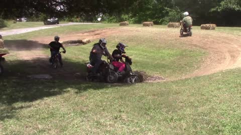 WORLDS SMALLEST CIRCLE TRACK! CRAZY PIT BIKE RACING