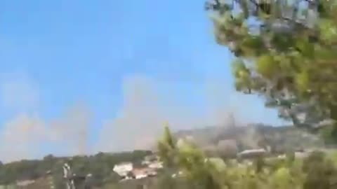 Several impacts were observed in Safad, where the Israeli army's command center is