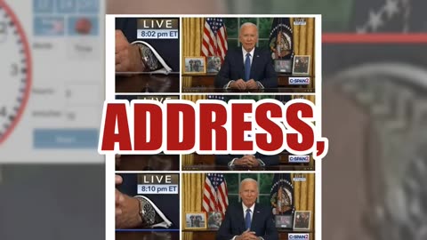 Fact Check: Biden's Wristwatch Was NOT Showing Another Time During His Live Address To Nation