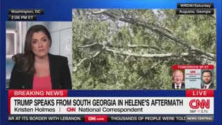 CNN correspondent says Trump is taking Helene seriously and is offering a "message of unity."