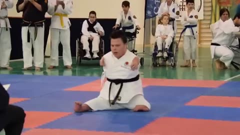 Adapted Karate - Disability Karate Federation. This is the Kata Empi