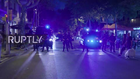 Spain: 1000 march through Barcelona at Catalan independence rally - 01.10.2021