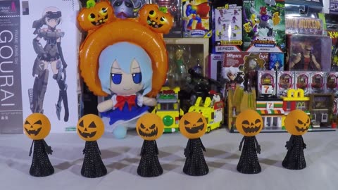 Temu Tuesday "6pcs Halloween Pumpkin Heads: Super-Bouncy EVA Bouncing Elf Dolls"