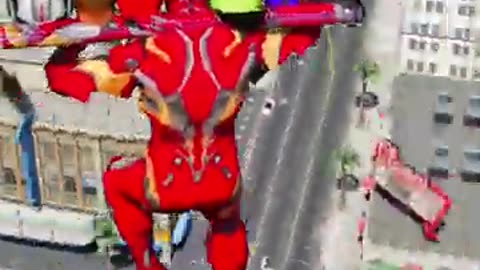 CAN IRONMAN SAVE HIS CHILD FROM EVIL TITAN IN GTA5 #shorts #gta5