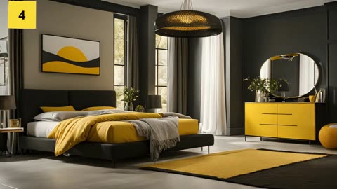 Bold Black and Yellow Bedroom Ideas | Vibrant Design Inspiration