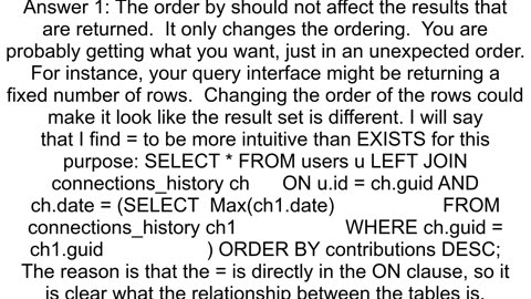 Left join sql query