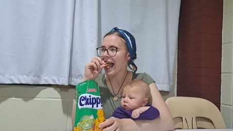 American Family Tries Filipino Garlic & Vinegar Chips