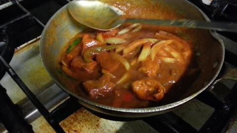 Chicken Jalfrezi -Indian Restaurant Cooking-Cooking-Indian Style-Dishes-Chicken Dishes