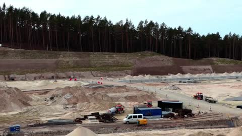 Ditch of the Vistula Spit in Poland