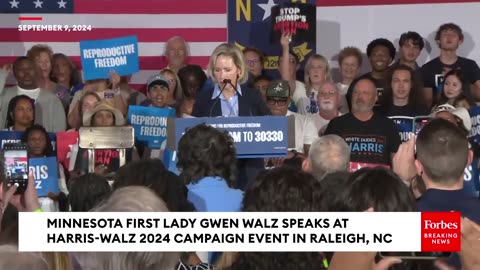 'Who Asked Him To Tell Us How To Build Our Families?': Gwen Walz Rips JD Vance At NC Campaign Rally