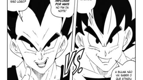 Goku, Vegeta, Buma e Titi felizes e alegres