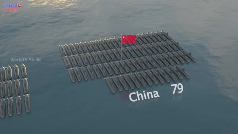 Submarine Fleet Strength by Country |Countries Submarines Comparison 3D Animated Video