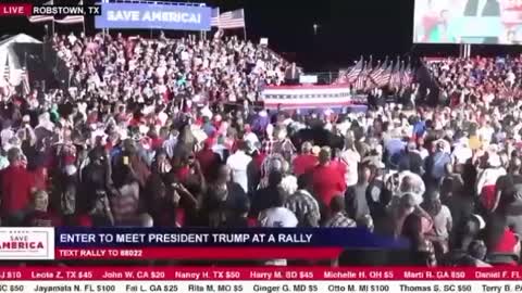 Trump Supporters Break Out National Anthem at Texas Rally