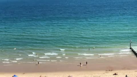 Bournemouth sea top view