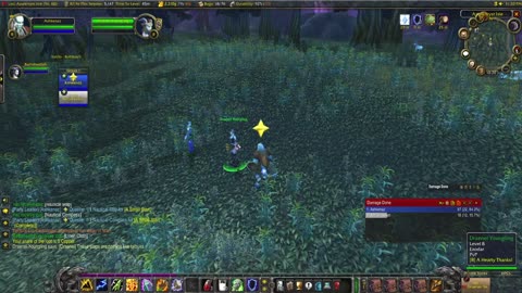 World of Warcraft Burning Crusade Classic Dranei Life with shaman and Priest (wife) at his side