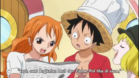 Momen Luffy melihat foto ayahnya (monkey.d.dragon)