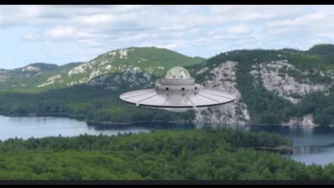 UFO spotted in the La Cloche Mountains of Georgian Bay, Ontario Canada