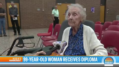 99-year-old woman received high school diploma 8 decades later