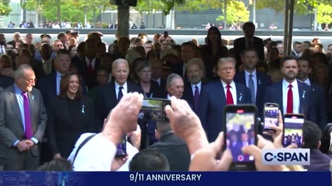 Crowd Shouts "We Need You Donald!" in Front of Biden, Harris, Schumer