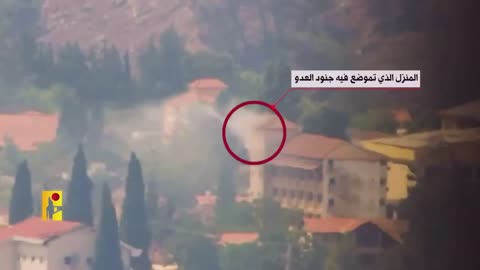 Hezbollah forces have launched an attack on buildings in the Israeli settlement of Metula