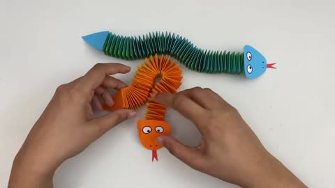 Make Easy Paper SNAKE For Kids