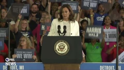 Kamala Gets Heckled At Detroit Rally, Snaps Back At Audience