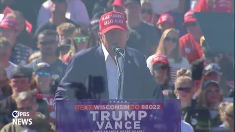 WATCH: Trump speaks at campaign rally in central Wisconsin