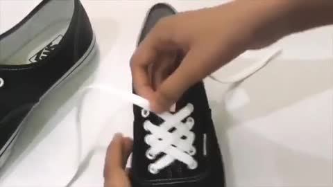 cool way to tie shoelaces