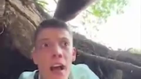 Man records the unbelievable moment he comes face-to-face with a massive bear in