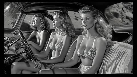 AI Video - Heavy Metal: The Beachgirls on Mars - 1940's Noir