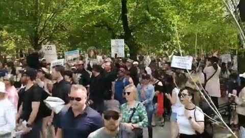 Huge turnout of freedom fighters in Toronto Canada