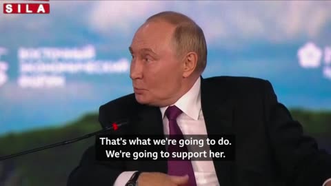 Watch: Grinning Putin says he will support Kamala Harris