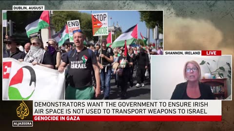 Ireland-Palestine solidarity rally: Protesters say weapons for Israel transit Ireland