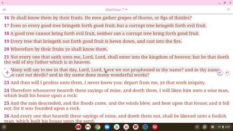 Matthew 7 Scripture Reading from Son of Man's Homestead