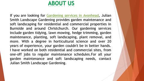 If you are looking for a Gardening services in Avonhead